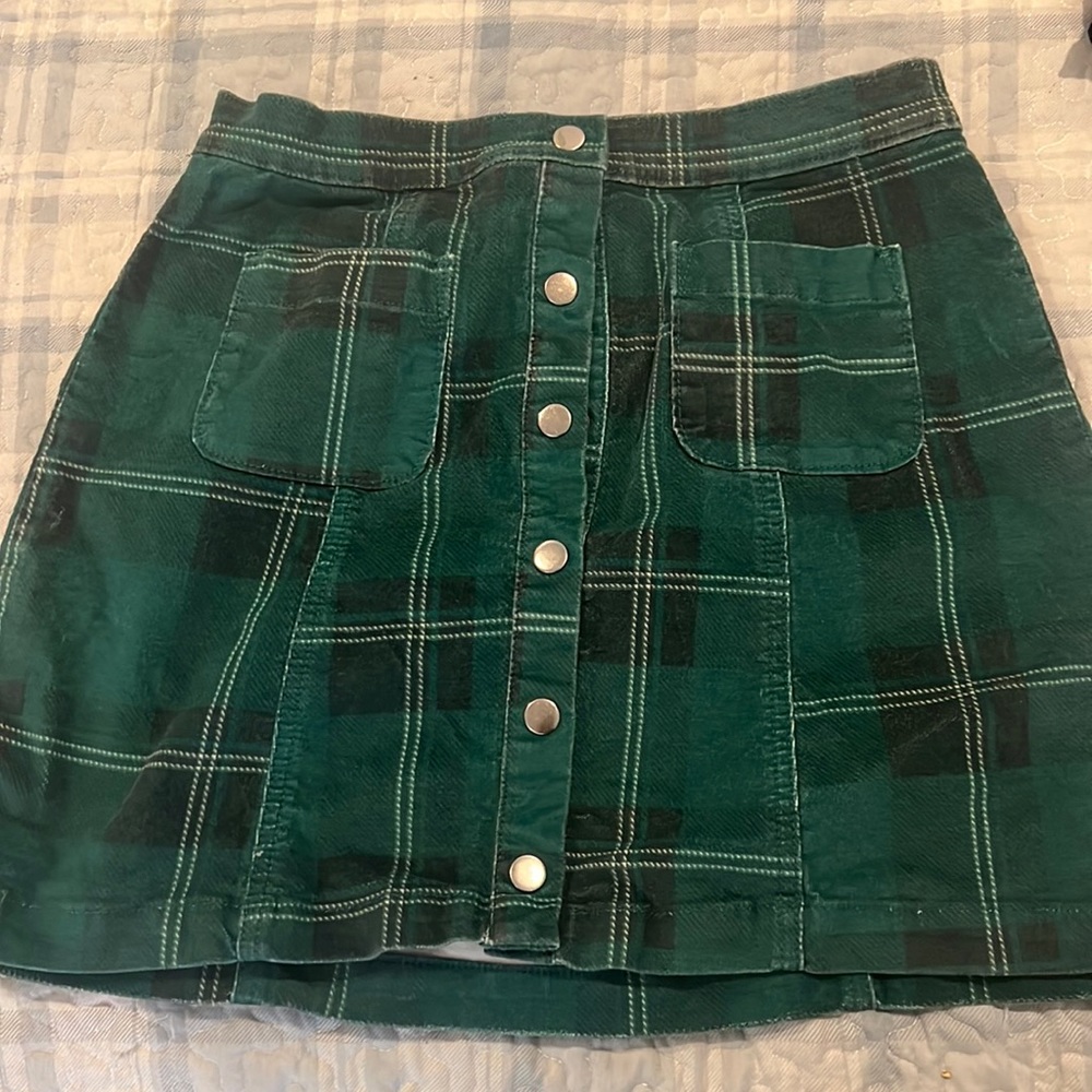 plaid skirt